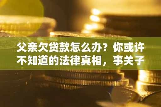 济南父亲欠贷款怎么办？你或许不知道的法律真相，事关子女未来