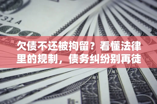 济南欠债不还被拘留？看懂法律里的规制，债务纠纷别再徒劳奔波