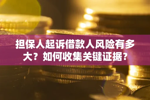 济南担保人起诉借款人风险有多大？如何收集关键证据？