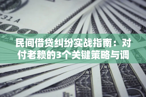 济南民间借贷纠纷实战指南：对付老赖的3个关键策略与调解盲区解析
